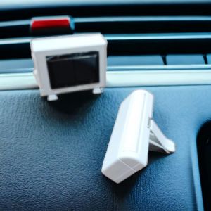 AC design Solar-Powered Car Air freshner with a built-in Perfume Diffuser
